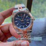 Replica Rolex Sky-Dweller 42 Mingzhu Watches Half Rose Gold Jubilee Strap